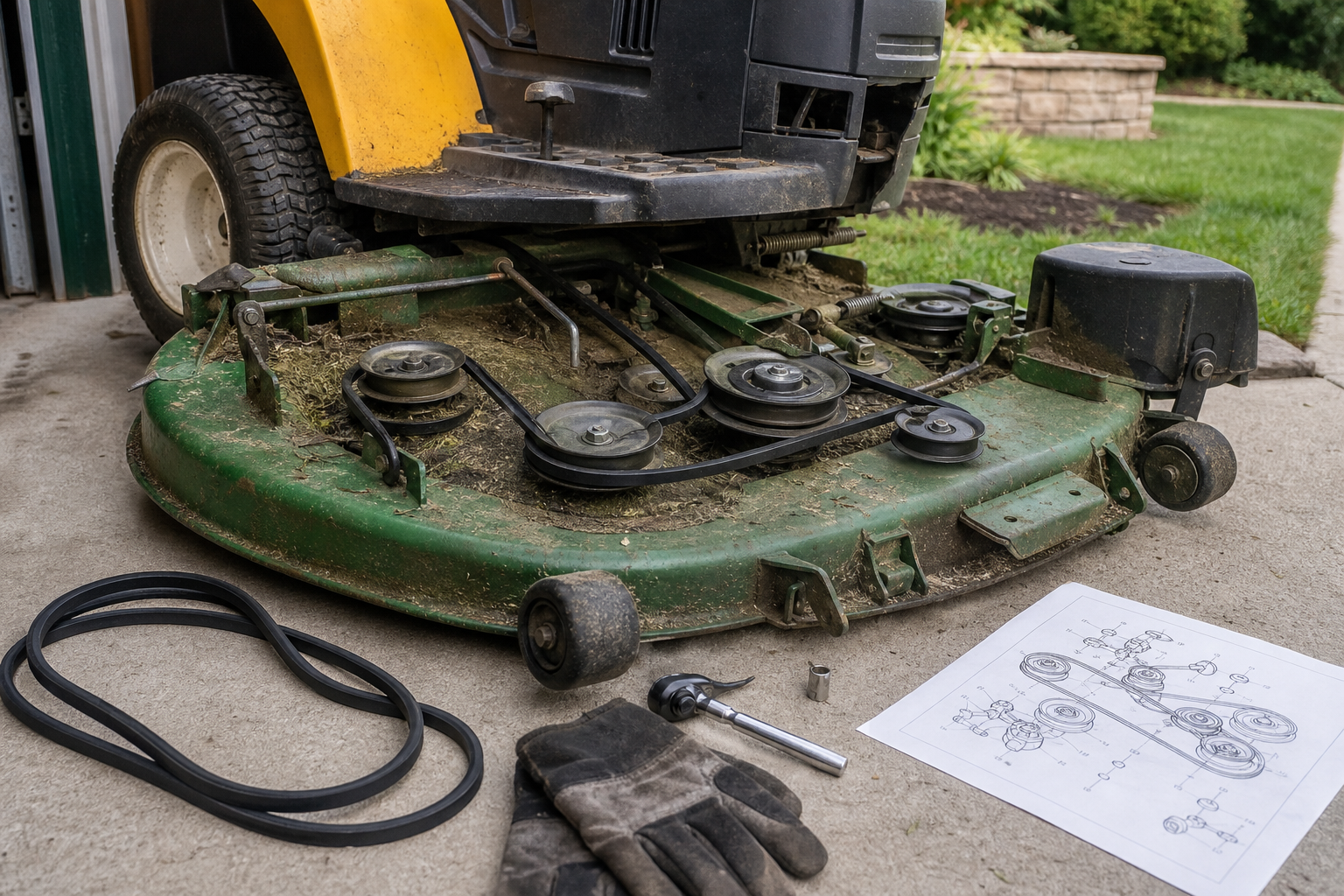 Mower Deck Belt Routing: What to Photograph Before Replacement