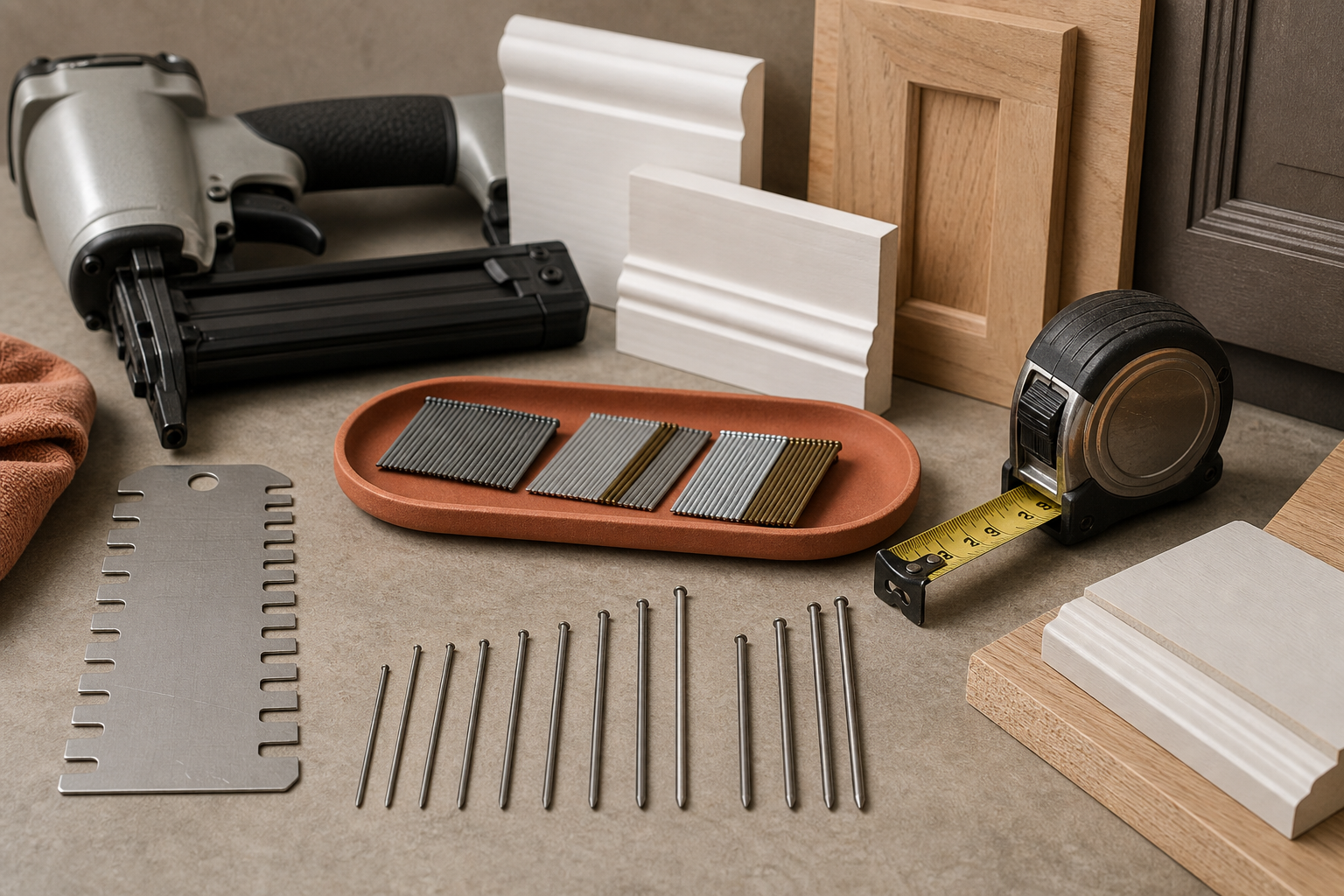 Brad Nail Size Guide for Trim, Casing, and Cabinets