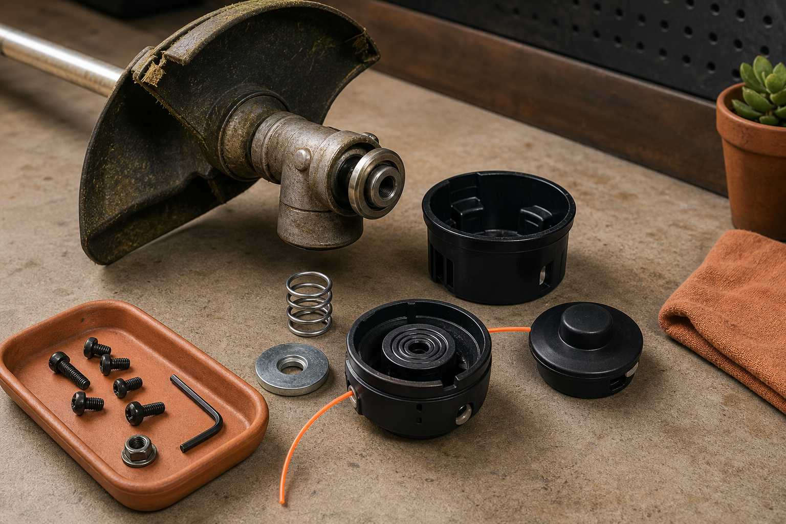 Cabeza de cortador Ryobi S430 — Reemplazo de 4 ciclos que detiene el bamboleo