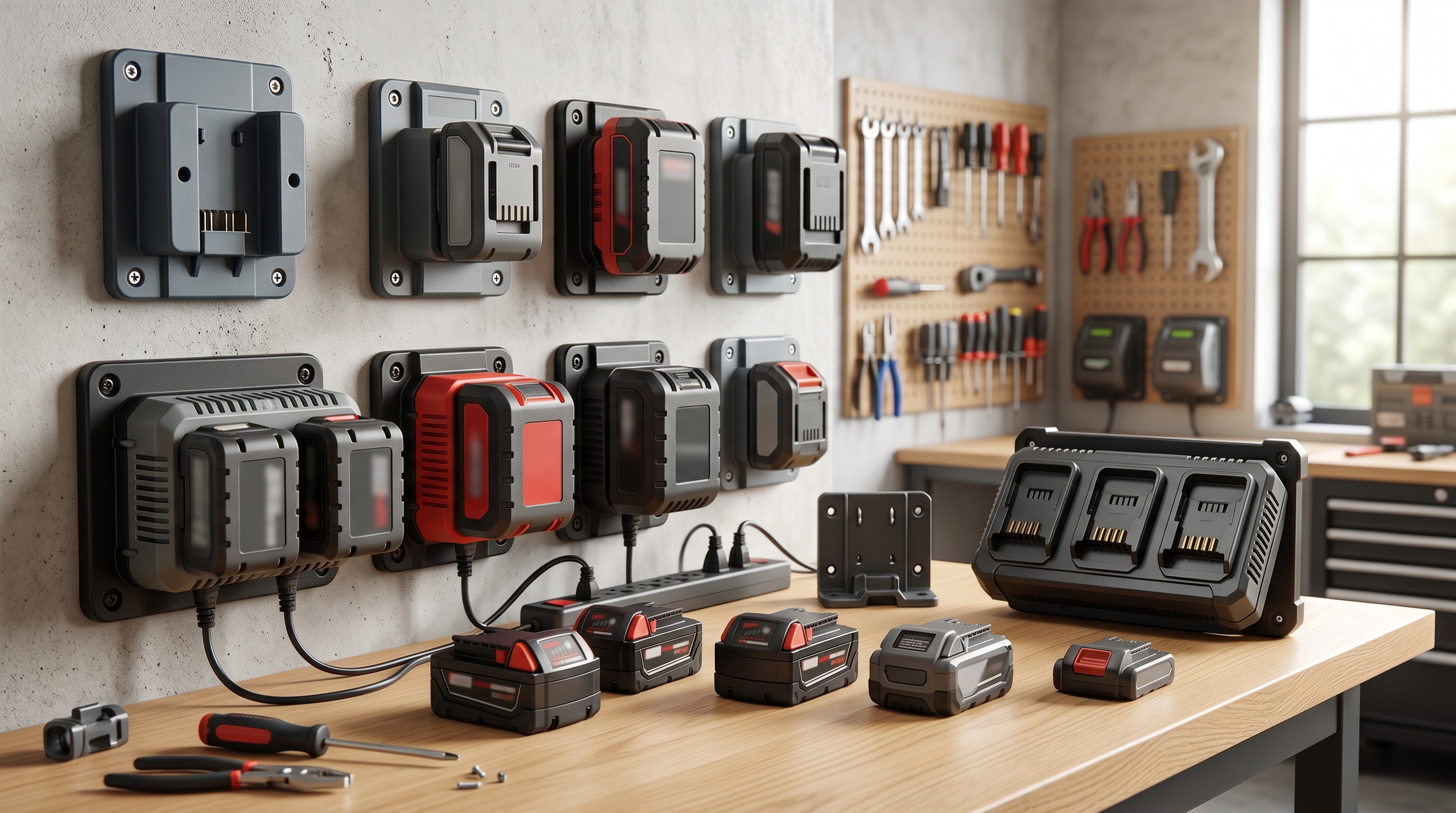 Compatibilidad de montaje de batería en 2026 — DeWalt, Milwaukee, Makita y más