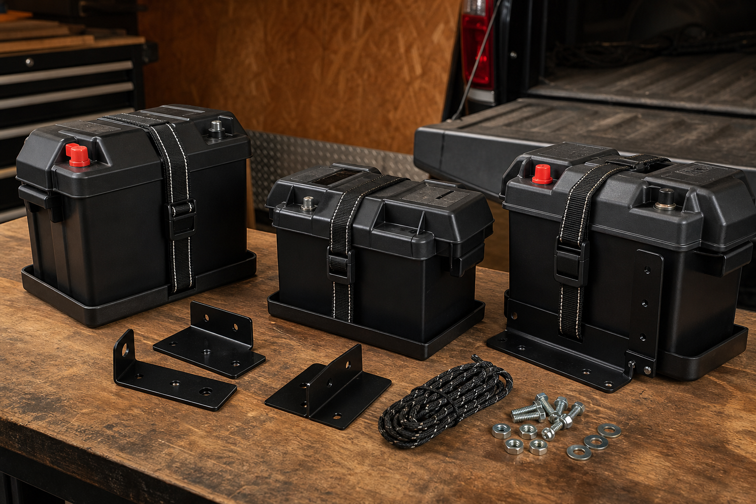 How to Mount Battery Holders in a Garage, Trailer, or Truck