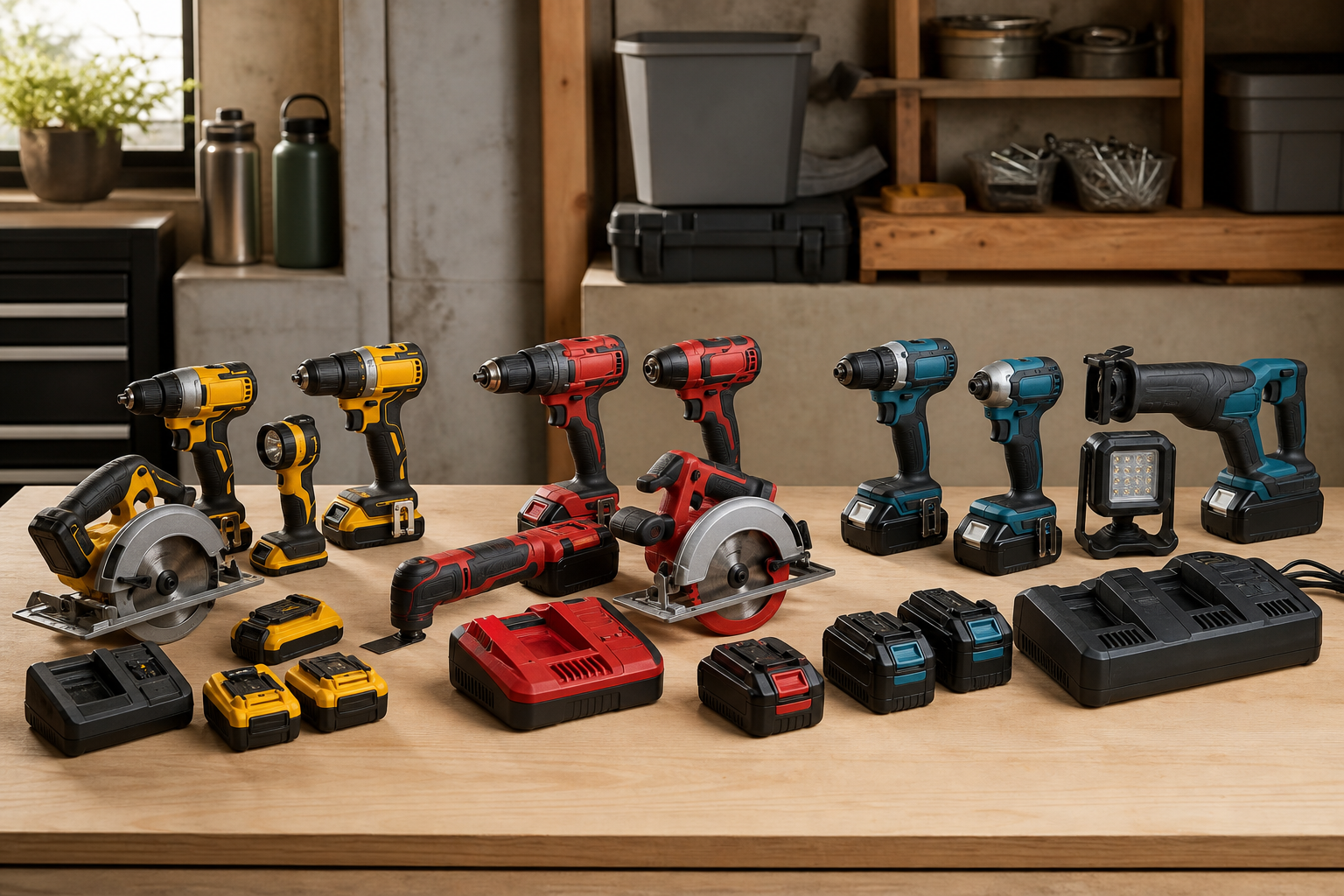 How to Organize Cordless Tools by Battery Platform