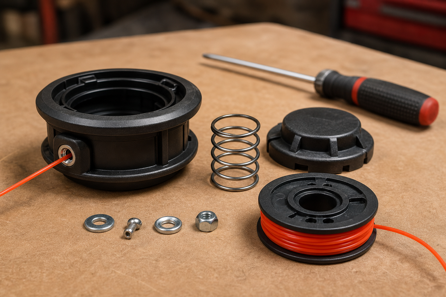 How to Replace a String Trimmer Spool Cap and Spring