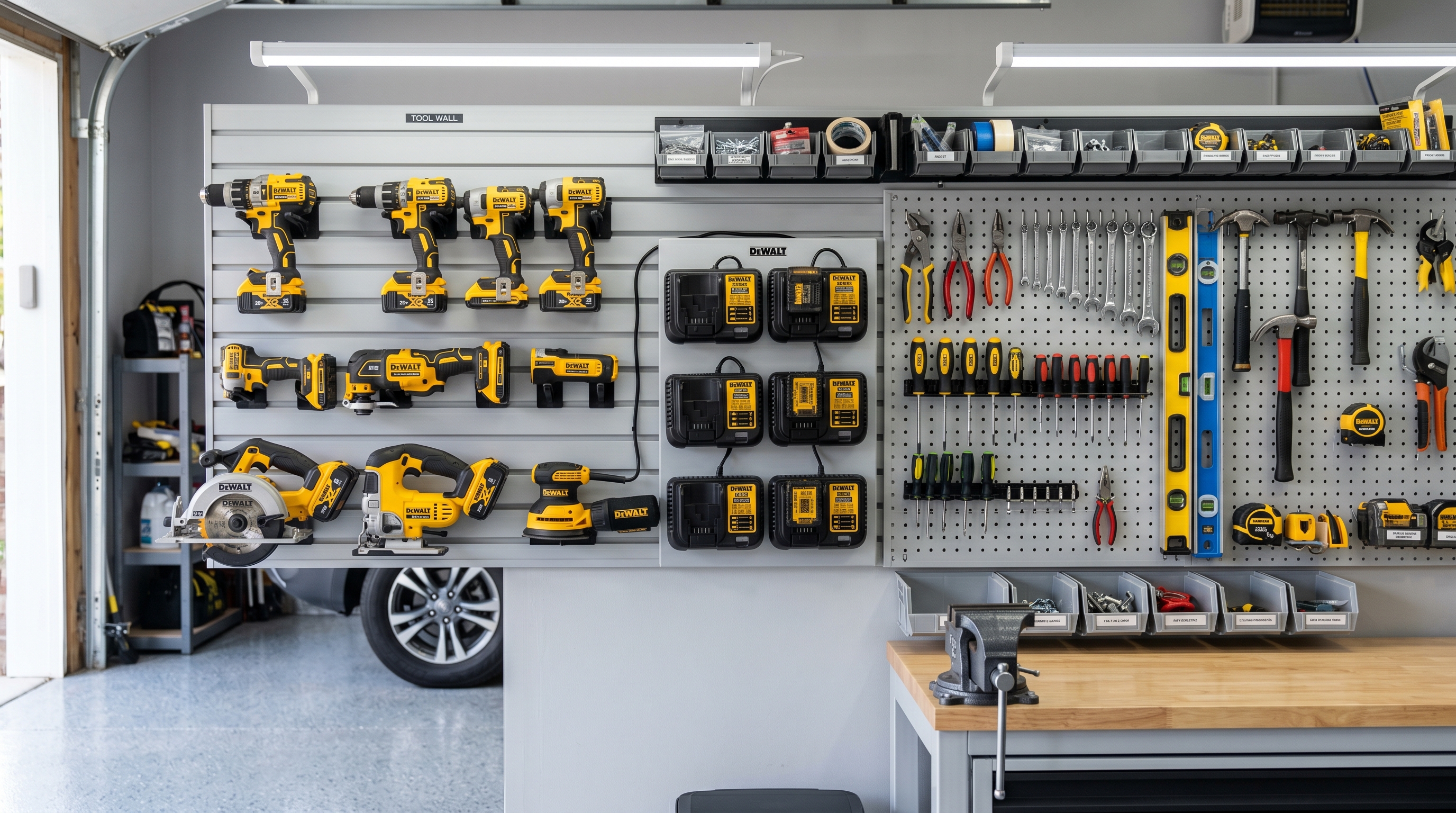 Configuraciones de montaje de pared de batería que Reddit realmente usa — Milwaukee, DeWalt, Ryobi comparados