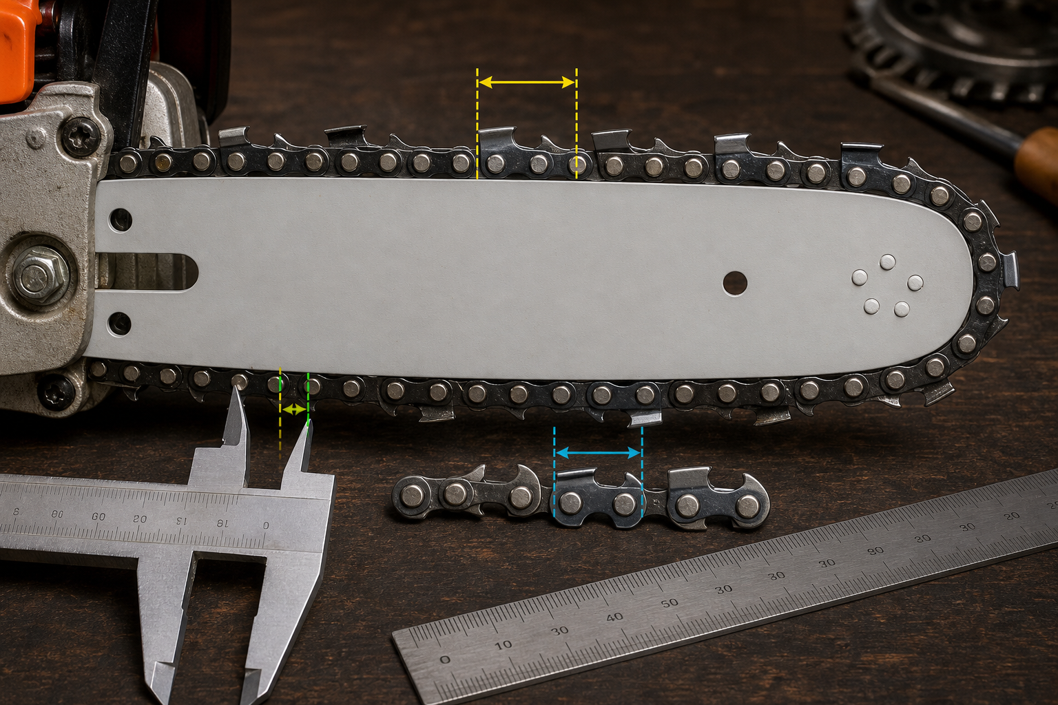 How to Choose the Right Chainsaw Chain Using Pitch, Gauge, and Drive Links