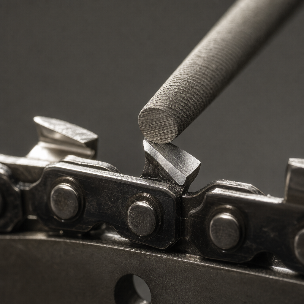 How to Sharpen a Chainsaw Chain
